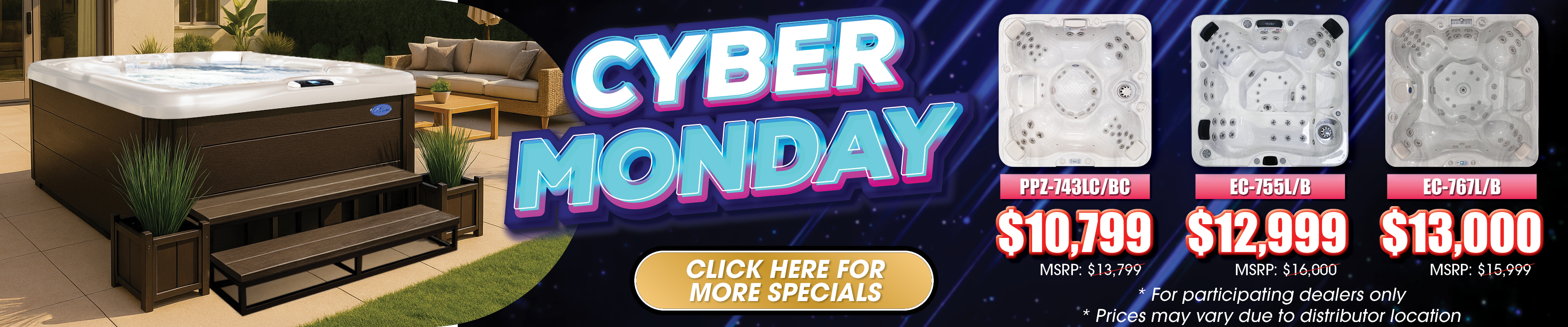 Calspas hot tub being used in a family setting - Cerritos